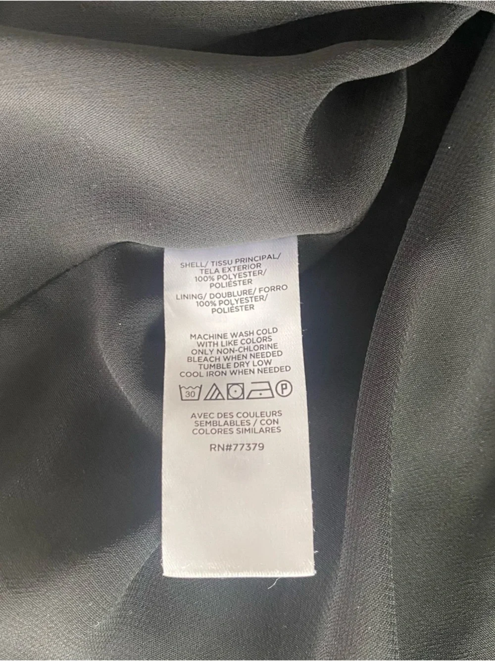 Ann Taylor Black Short-Sleeve Button Front Blouse